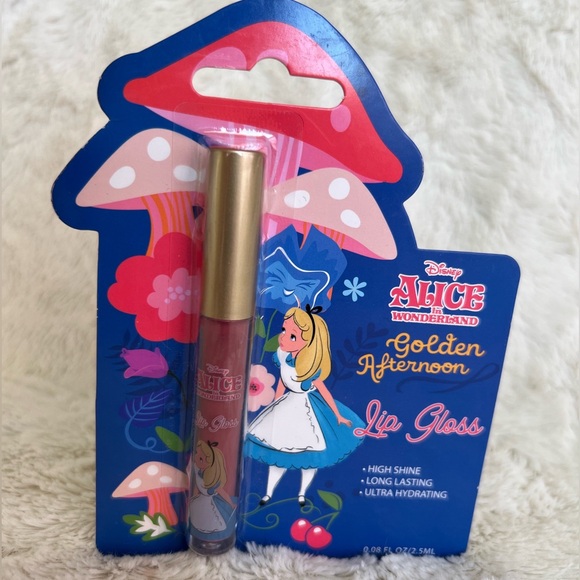 Alice In Wonderland Lip Glosses & Pink Makeup Organizer - Picture 4 of 5